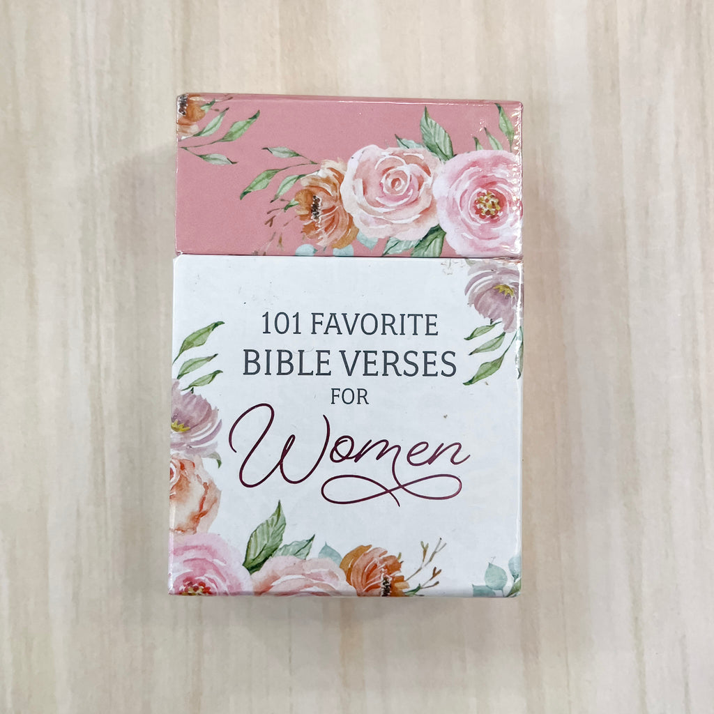 101 Favorite Bible Verses for Women Pink Floral Box of Blessings - Lyla's: Clothing, Decor & More - Plano Boutique