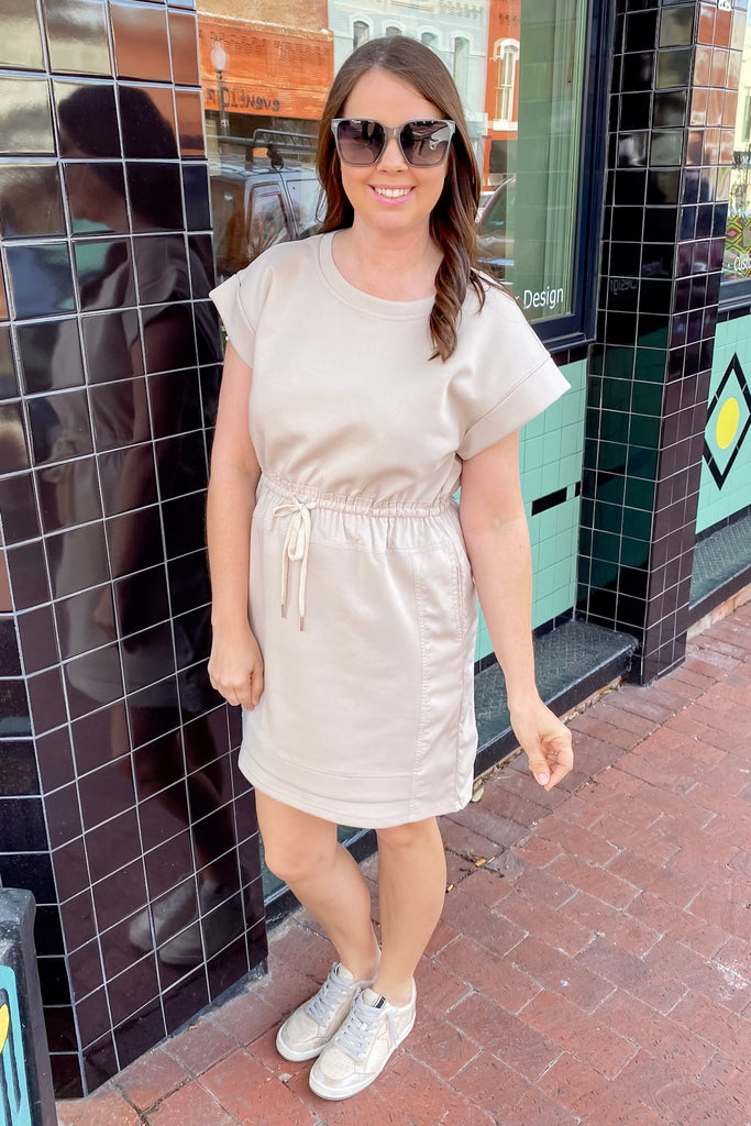 The Laid Back Fun Taupe Dress - Lyla's: Clothing, Decor & More - Plano Boutique