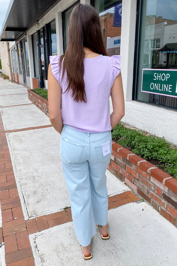 Olivia Cleared High Rise Wide Leg Denim By Vervet - Lyla's: Clothing, Decor & More - Plano Boutique