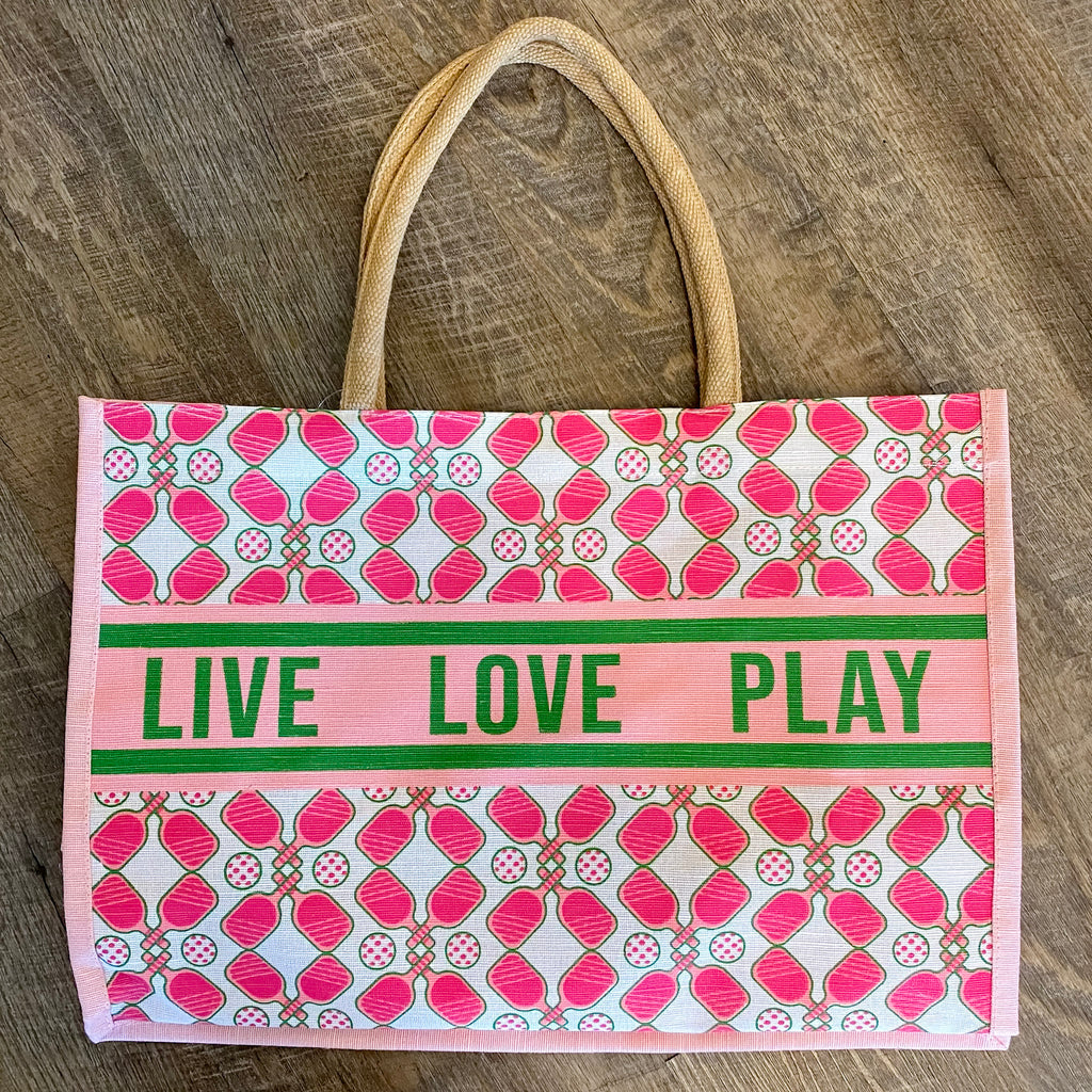 Pickleball Love Tote - Lyla's: Clothing, Decor & More - Plano Boutique