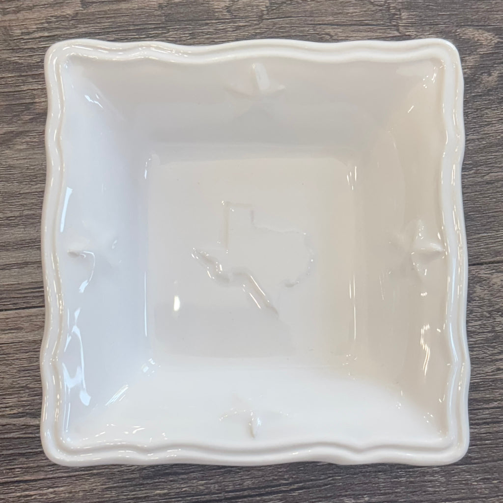 Texas Tidbit Square Dish - Lyla's: Clothing, Decor & More - Plano Boutique