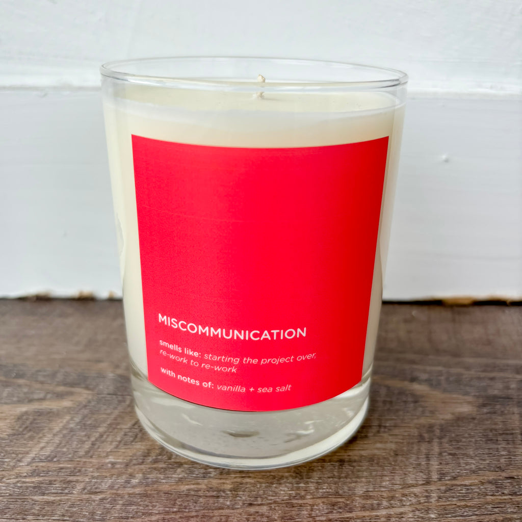 Miscommunication Rocks Glass Candle - Lyla's: Clothing, Decor & More - Plano Boutique