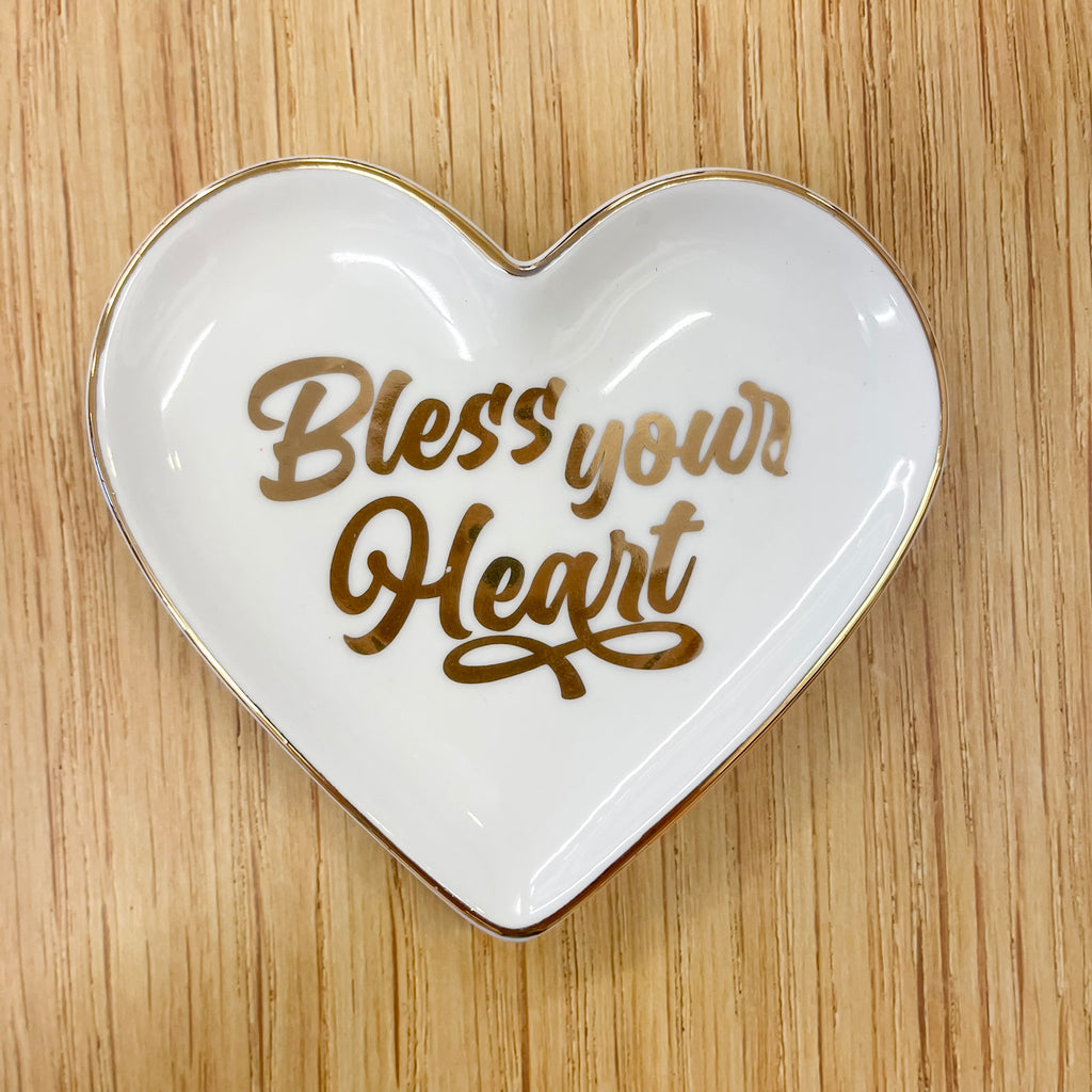 Bless Your Heart Trinket Tray - Lyla's: Clothing, Decor & More - Plano Boutique