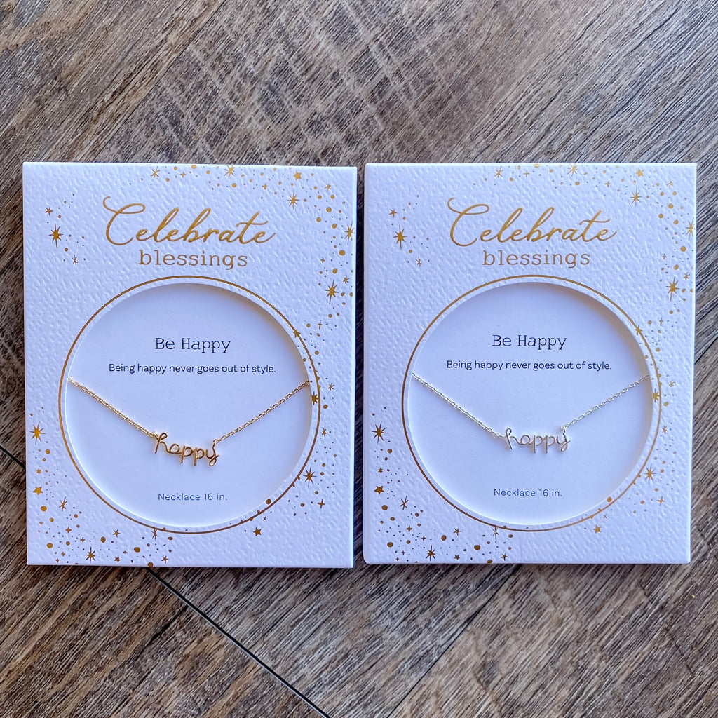 Celebrate Blessing - Be Happy - Lyla's: Clothing, Decor & More - Plano Boutique
