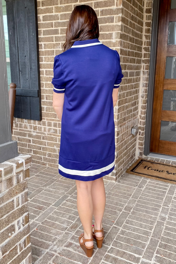 Move on Up Polo Navy Dress - Lyla's: Clothing, Decor & More - Plano Boutique