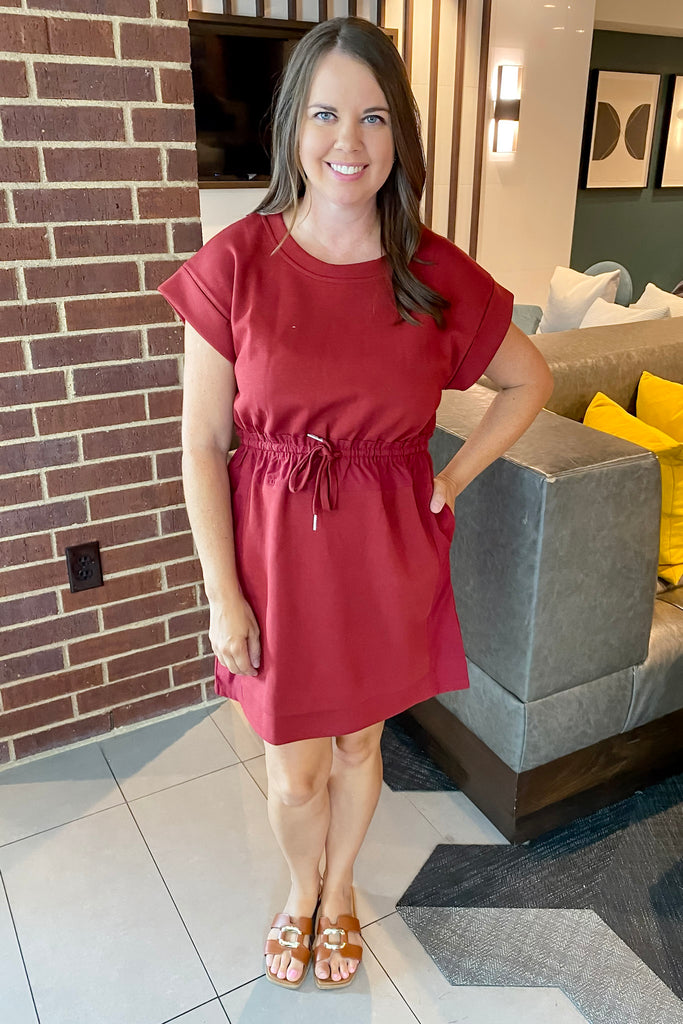 The Laid Back Fun Burgundy Dress - Lyla's: Clothing, Decor & More - Plano Boutique