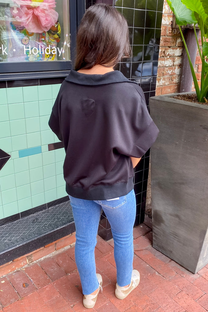 Embracing The Darkness Black Top - Lyla's: Clothing, Decor & More - Plano Boutique