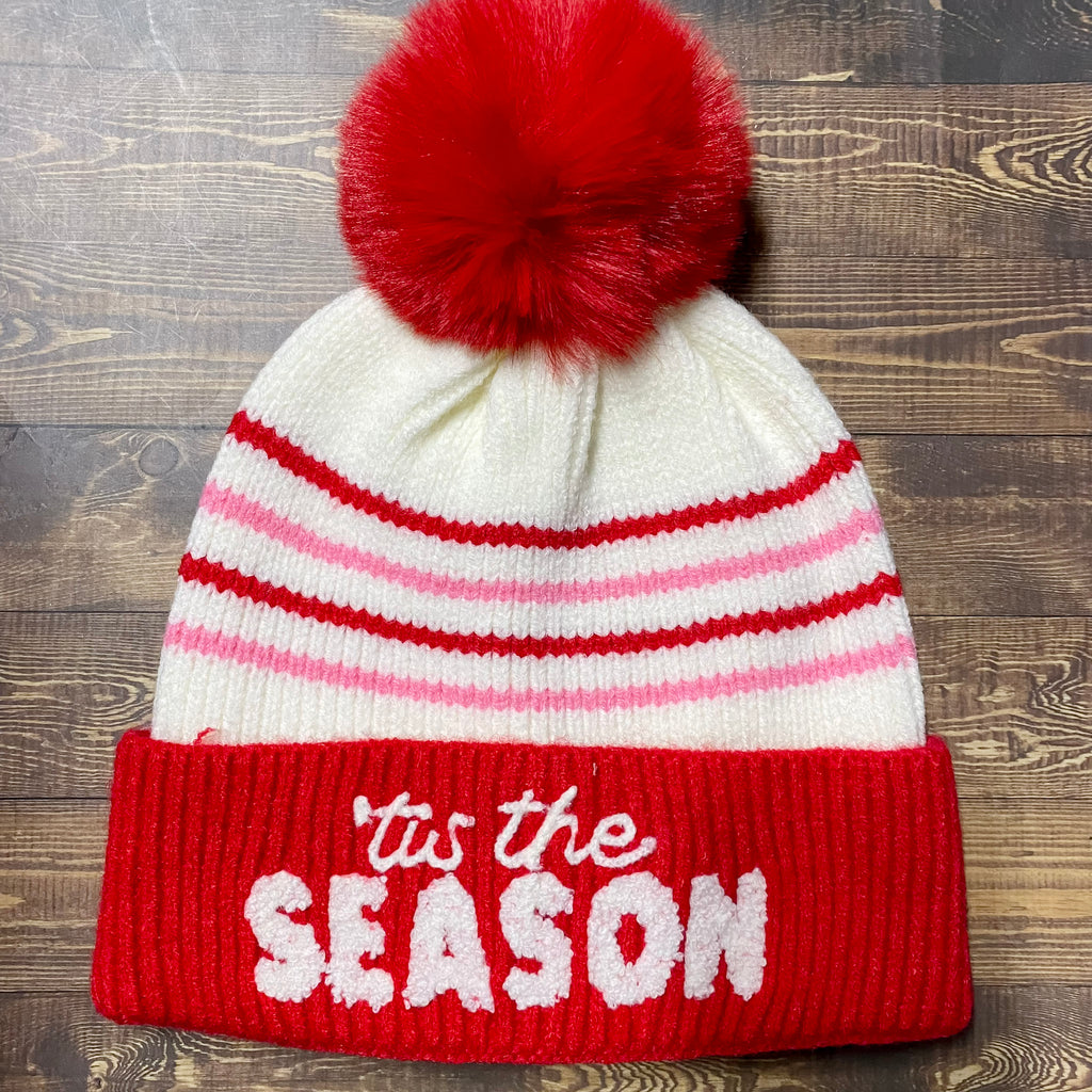 "Tis The Season" Beanie - Lyla's: Clothing, Decor & More - Plano Boutique