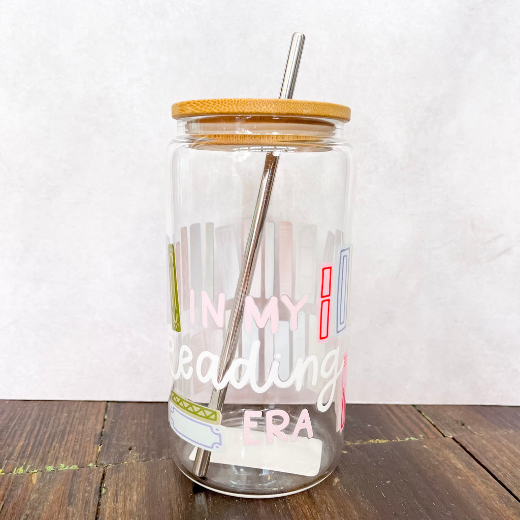 In My Reading Era Glass Can - Lyla's: Clothing, Decor & More - Plano Boutique