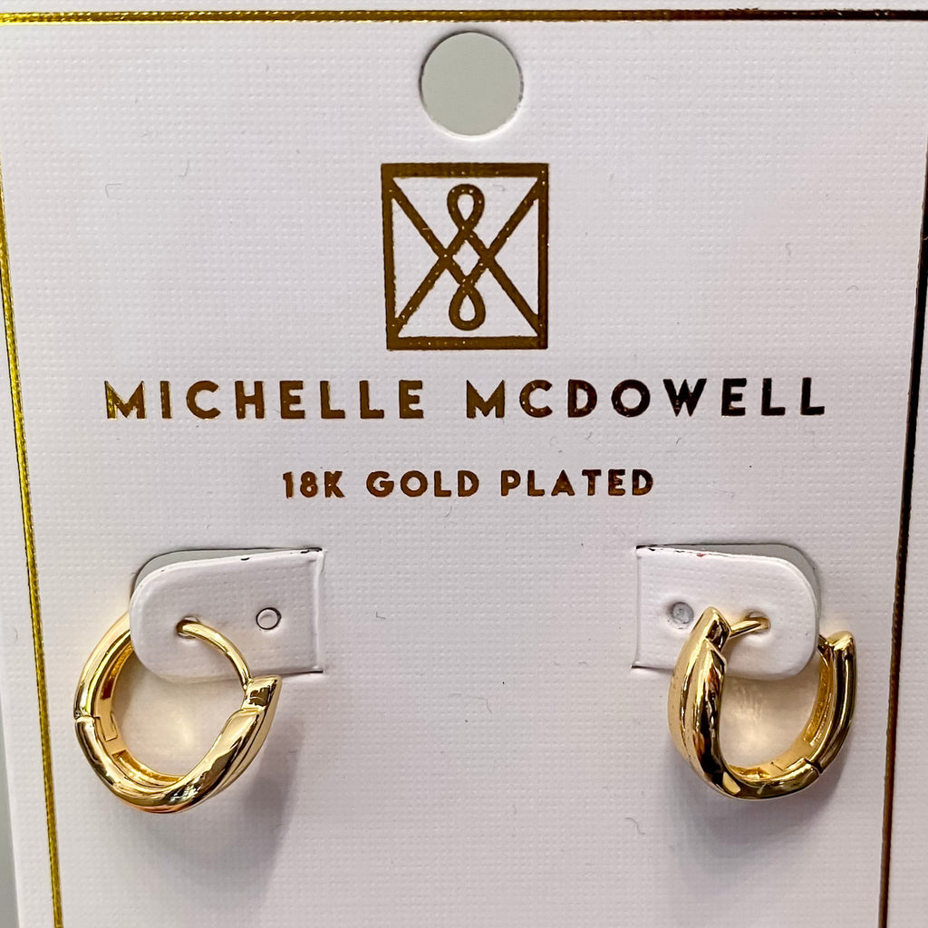 Sage Gold Hoop Earrings - Lyla's: Clothing, Decor & More - Plano Boutique