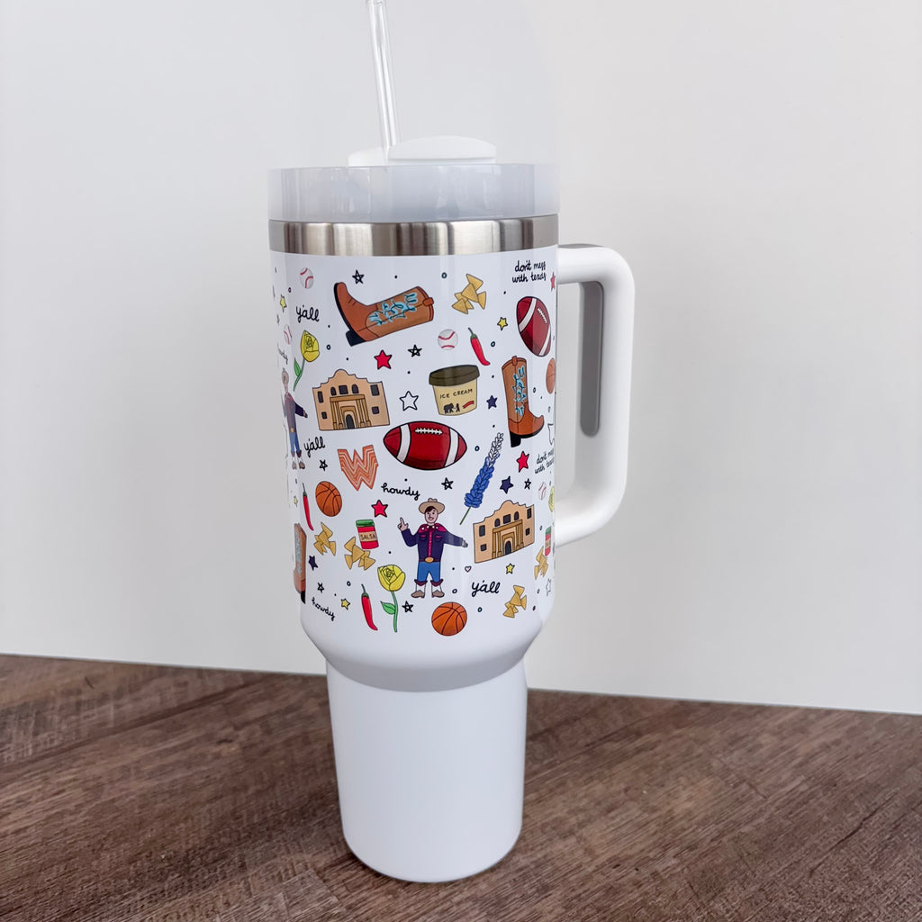 Love For Texas 40oz Tumbler - Lyla's: Clothing, Decor & More - Plano Boutique