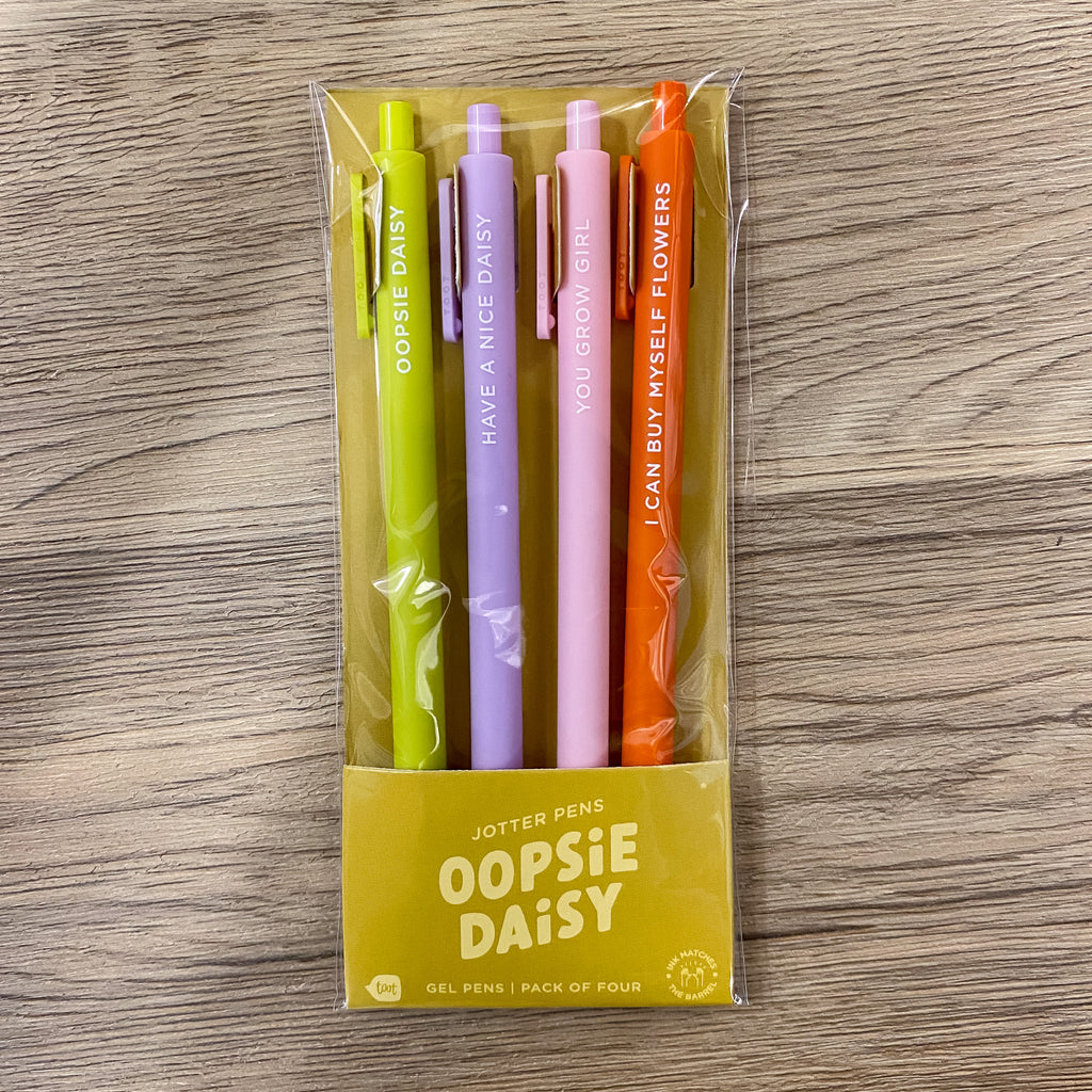 Oopsie Daisy Jotter Pens Set of 4 - Lyla's: Clothing, Decor & More - Plano Boutique