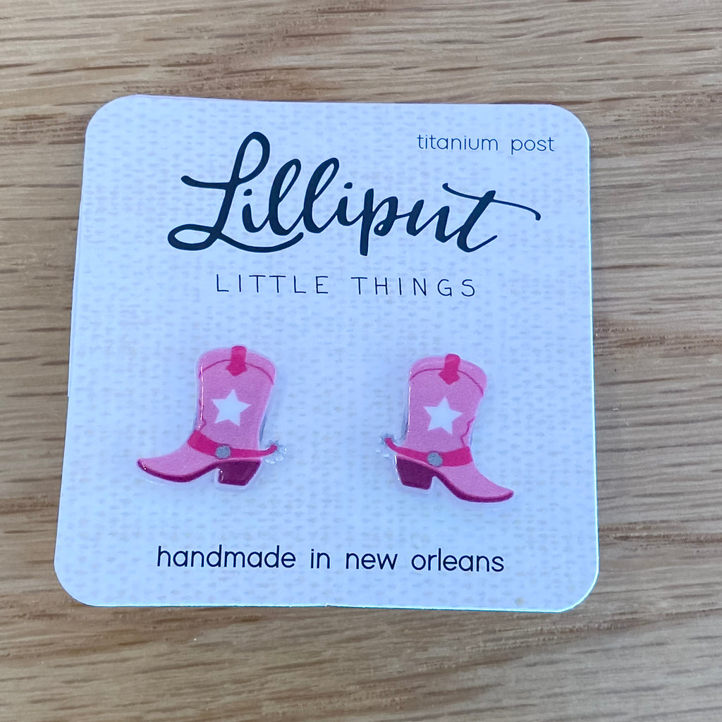 Cowgirl Boot Earrings - Lyla's: Clothing, Decor & More - Plano Boutique