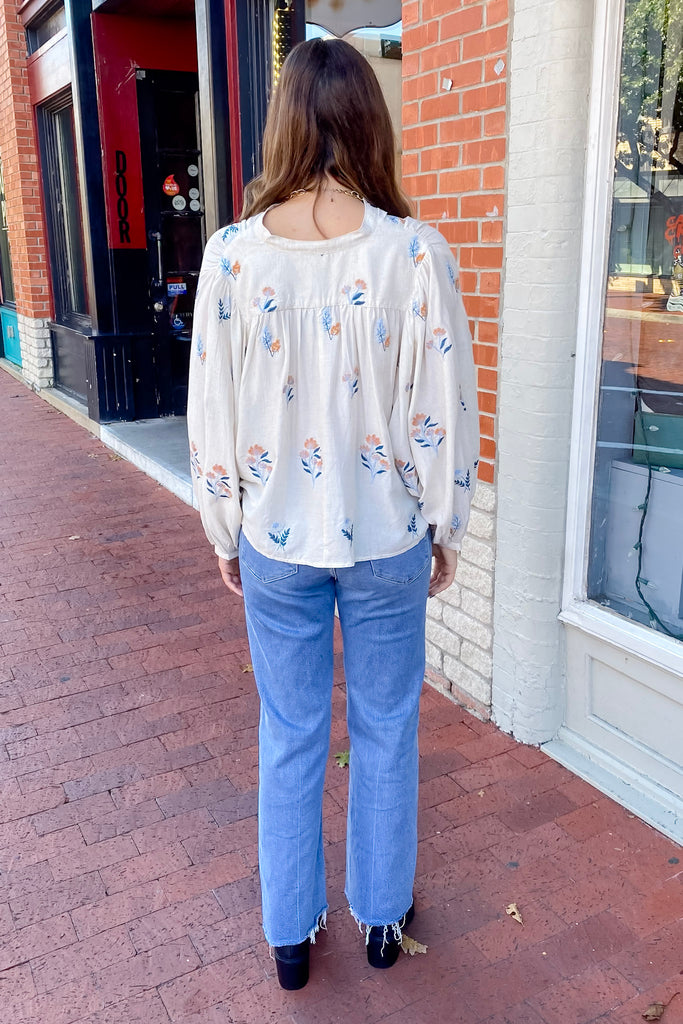 So Into You Floral Print Cream Top - Lyla's: Clothing, Decor & More - Plano Boutique