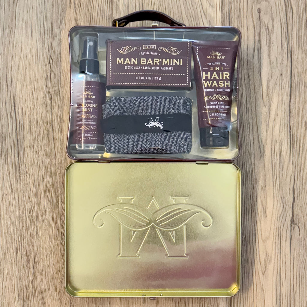 Man Bar Travel Kit Exotic Musk and Sandalwood - Lyla's: Clothing, Decor & More - Plano Boutique