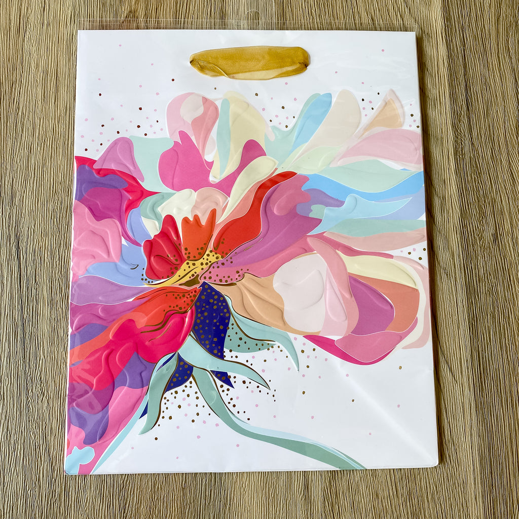 Magnificent Bloom Medium Gift Bag - Lyla's: Clothing, Decor & More - Plano Boutique