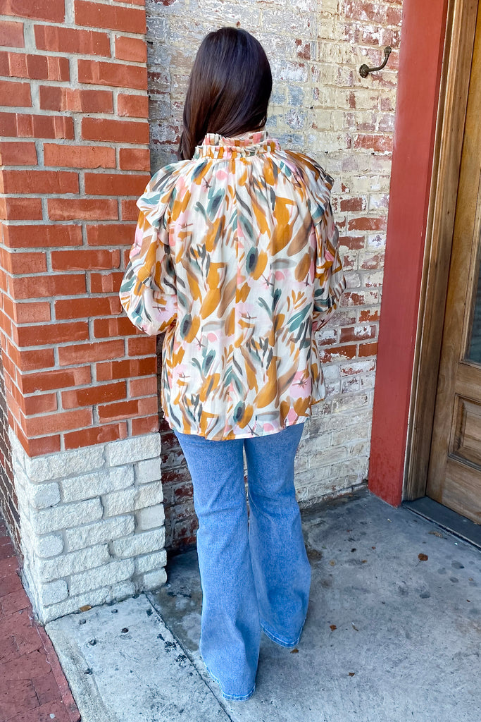 Spend the Day Printed Beige Top - Lyla's: Clothing, Decor & More - Plano Boutique
