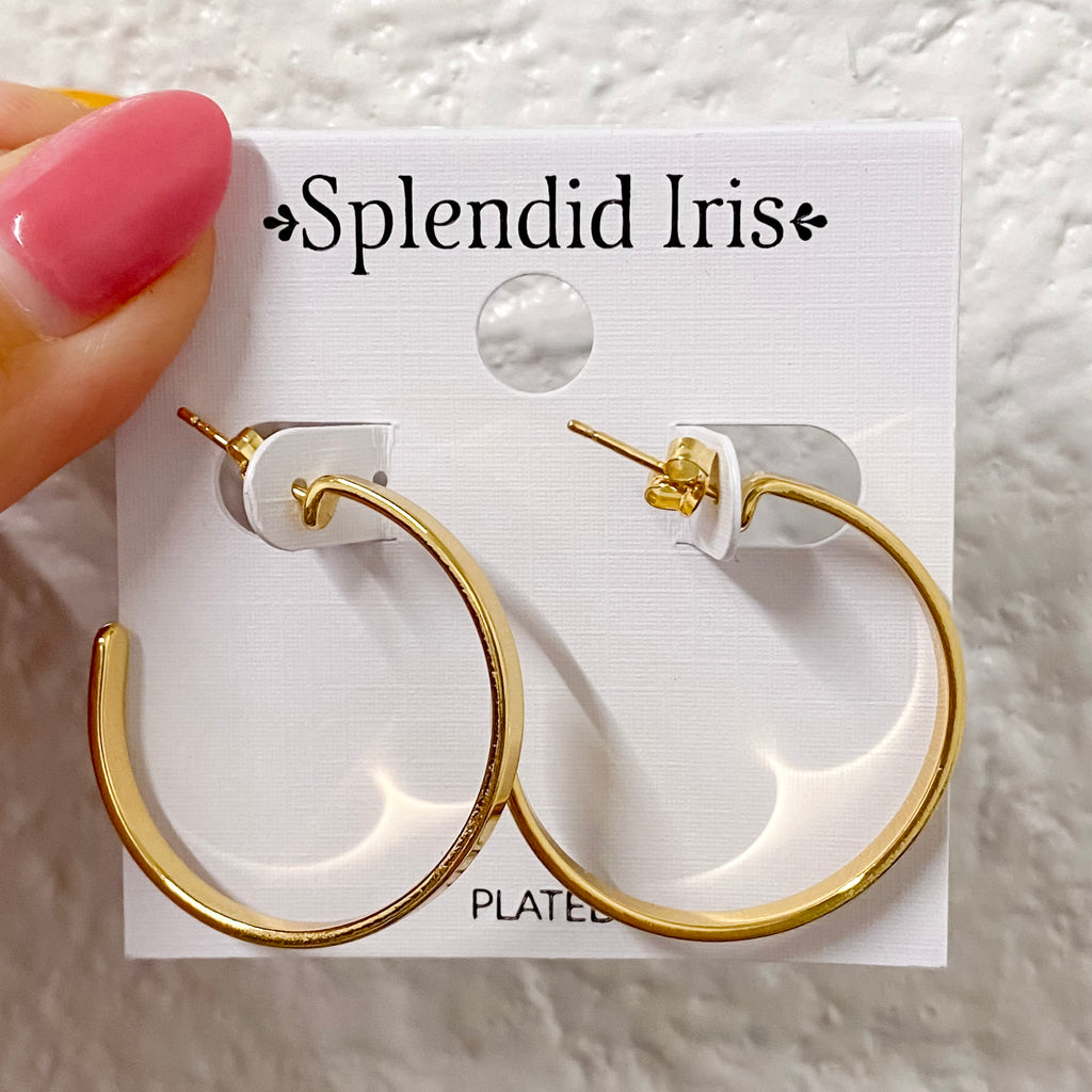 Flat Simple Hoop Medium - Lyla's: Clothing, Decor & More - Plano Boutique