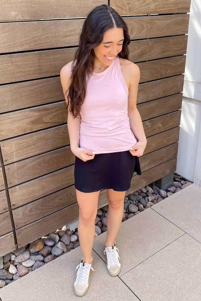 Athleisure Butter Sleeveless Racer Back Top Mauve Peony - Lyla's: Clothing, Decor & More - Plano Boutique