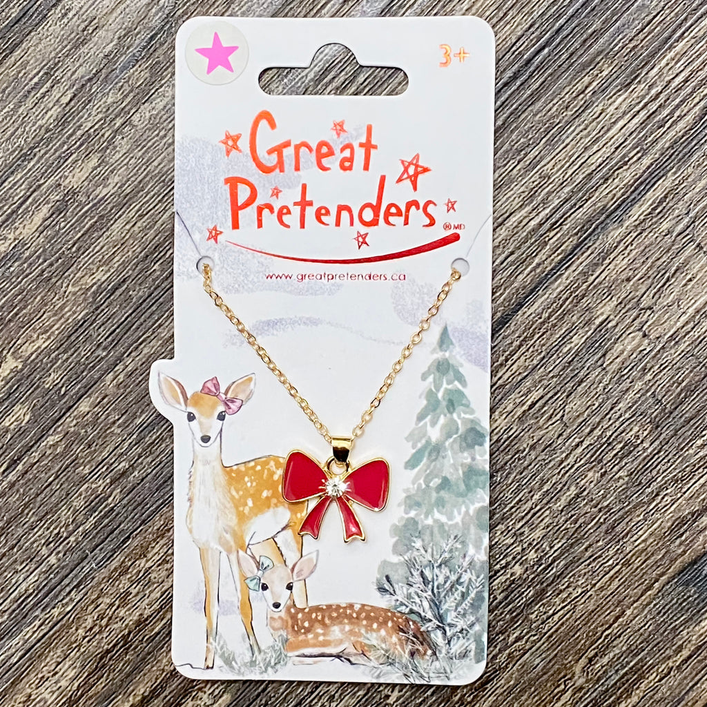 Holiday Bow Necklace - Lyla's: Clothing, Decor & More - Plano Boutique