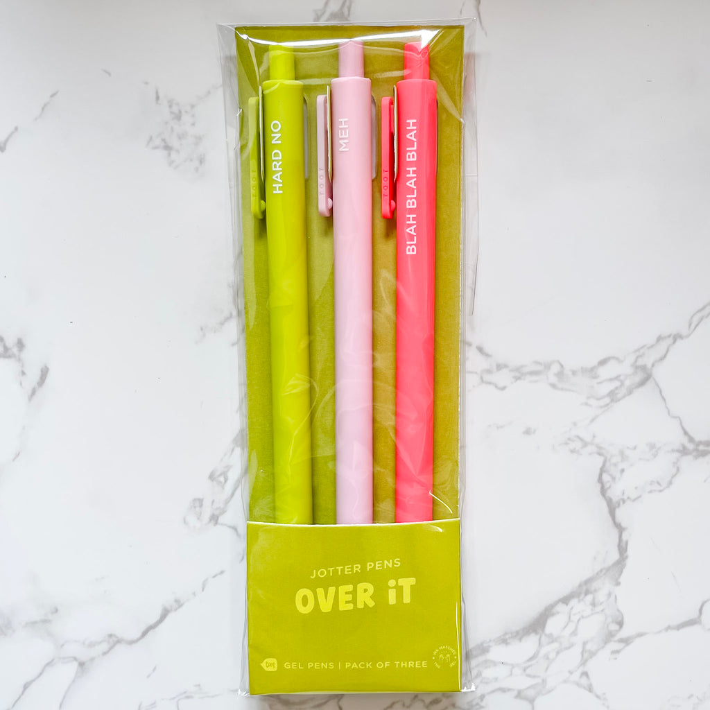 Over It Jotter Pens Set of 3 - Lyla's: Clothing, Decor & More - Plano Boutique