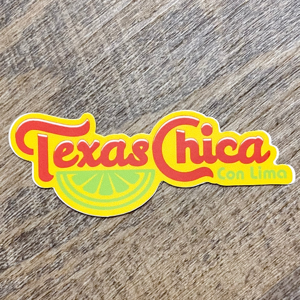 Texas Chica Con Lima Sticker - Lyla's: Clothing, Decor & More - Plano Boutique