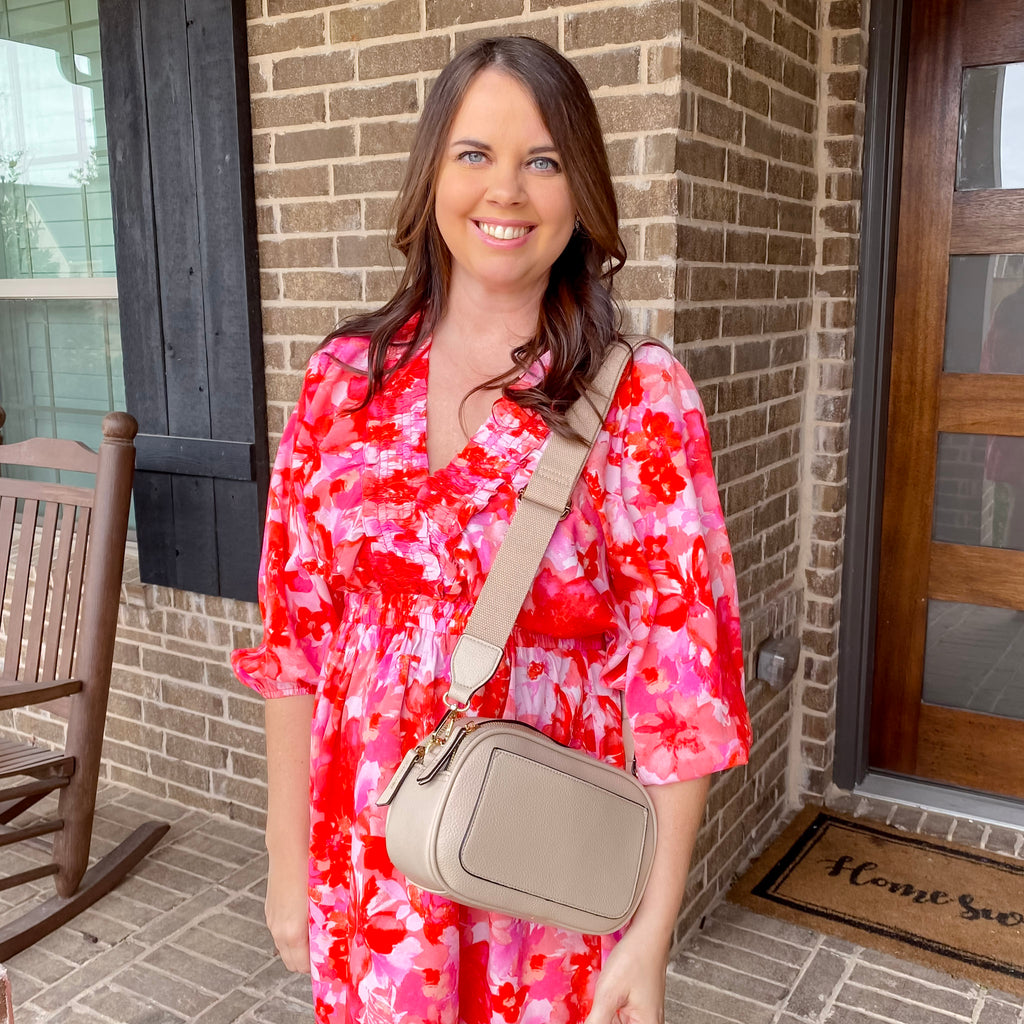 Jen & Co Sky Dual Zip Crossbody w/ Slip Pocket - Parchmant - Lyla's: Clothing, Decor & More - Plano Boutique