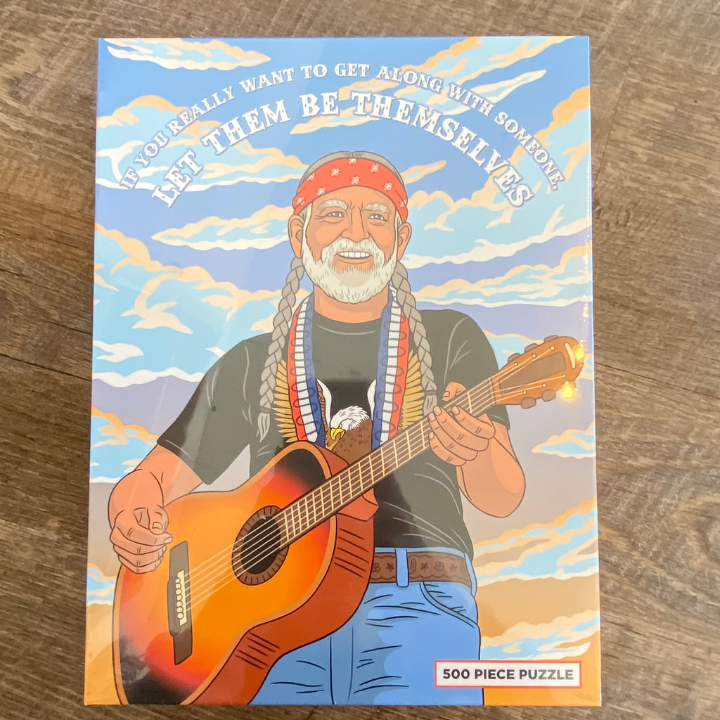 Let Them Be Themselves Willie Nelson Puzzle - Lyla's: Clothing, Decor & More - Plano Boutique