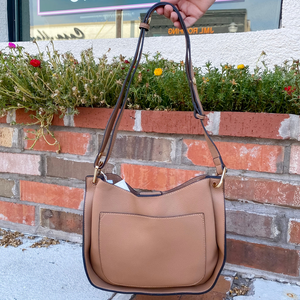 Jen & Co Ramona Crossbody w/ Large Back Pocket in Brown - Lyla's: Clothing, Decor & More - Plano Boutique