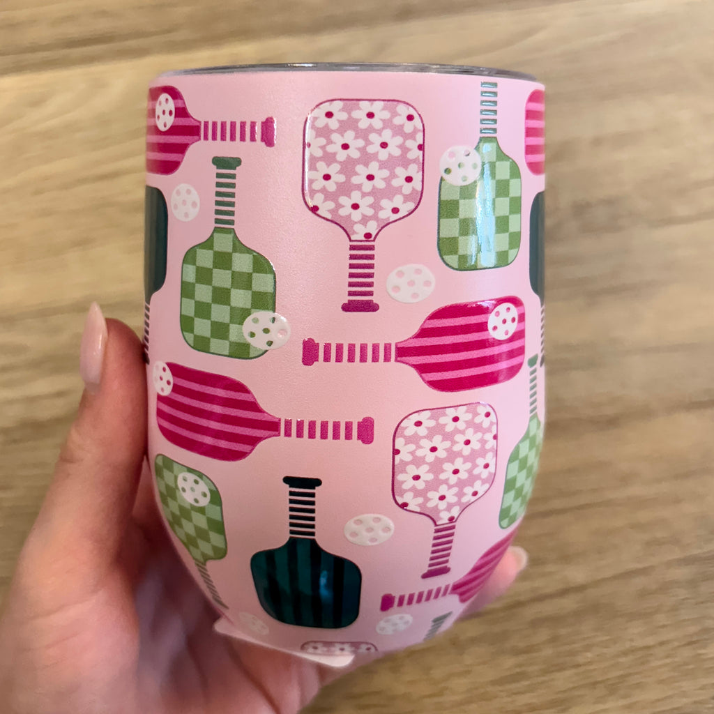 Pickleball Party Wine Tumbler - Lyla's: Clothing, Decor & More - Plano Boutique
