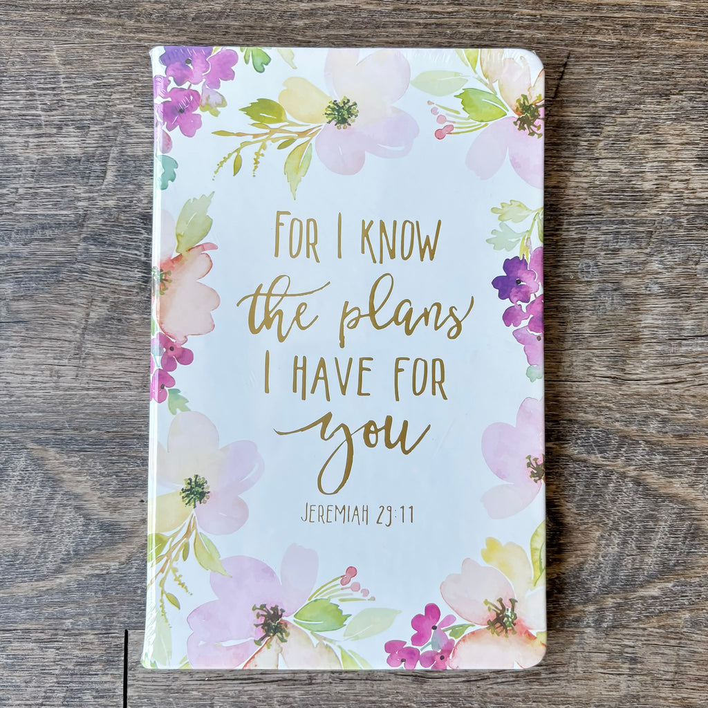 For I Know the Plans I Have For You Floral Bible Journal - Lyla's: Clothing, Decor & More - Plano Boutique