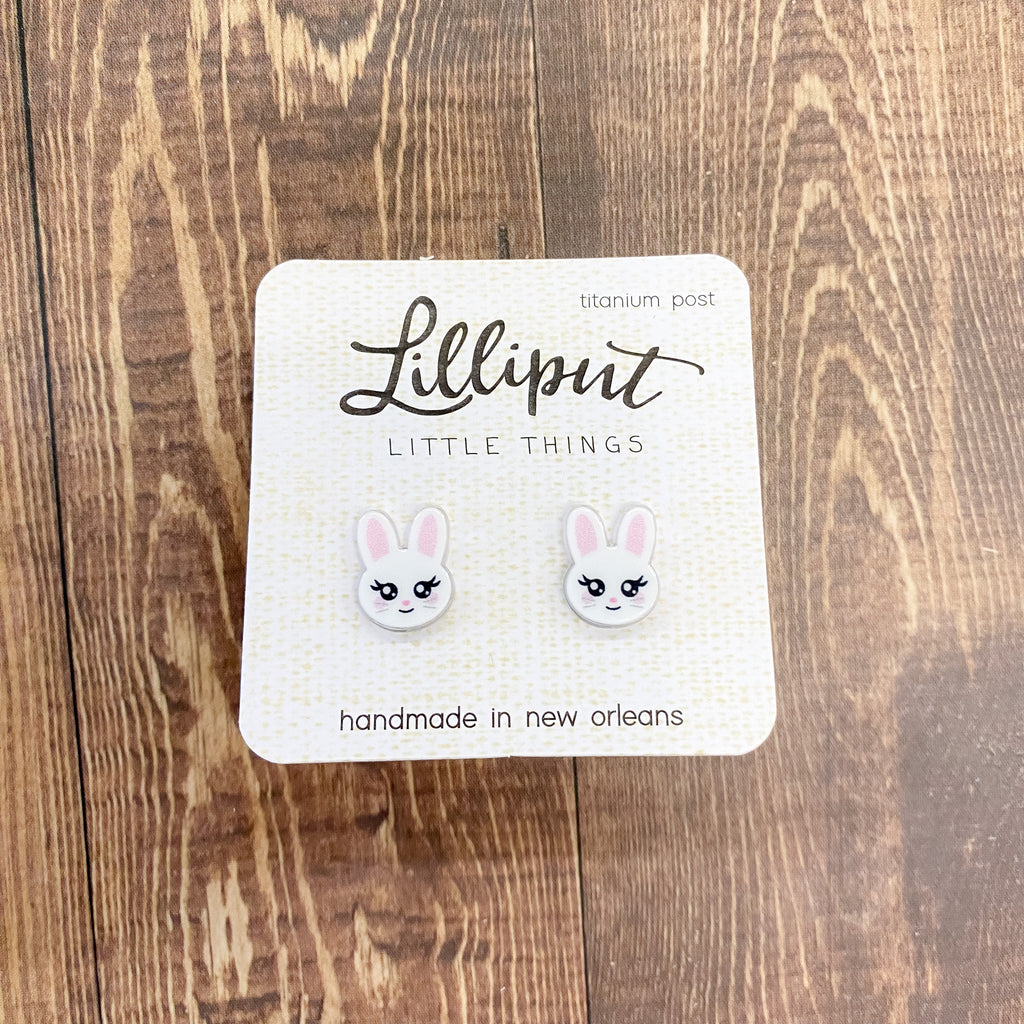 Easter Rabbit Earrings by Lilliput Little Things - Lyla's: Clothing, Decor & More - Plano Boutique