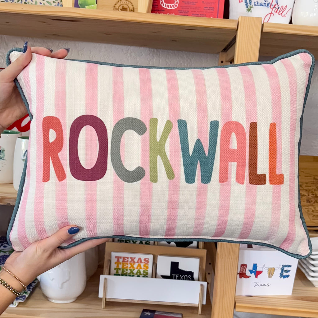 Rockwall Bubble Striped Pillow - Lyla's: Clothing, Decor & More - Plano Boutique
