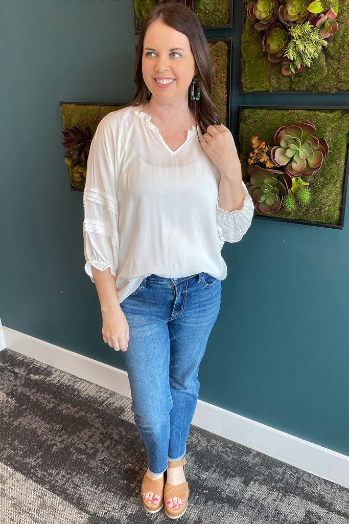 Find a Cute Off White Top - Lyla's: Clothing, Decor & More - Plano Boutique