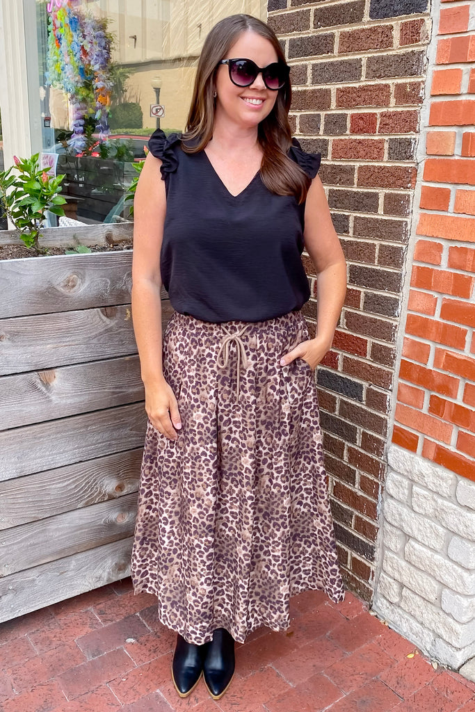 Wild Instinct Leopard Print Skirt - Lyla's: Clothing, Decor & More - Plano Boutique
