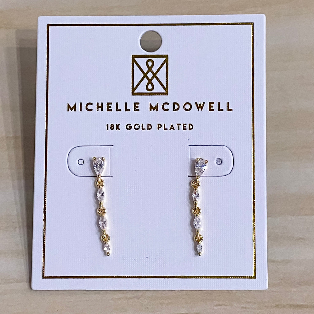 Scout Diamond Drop Earrings - Lyla's: Clothing, Decor & More - Plano Boutique