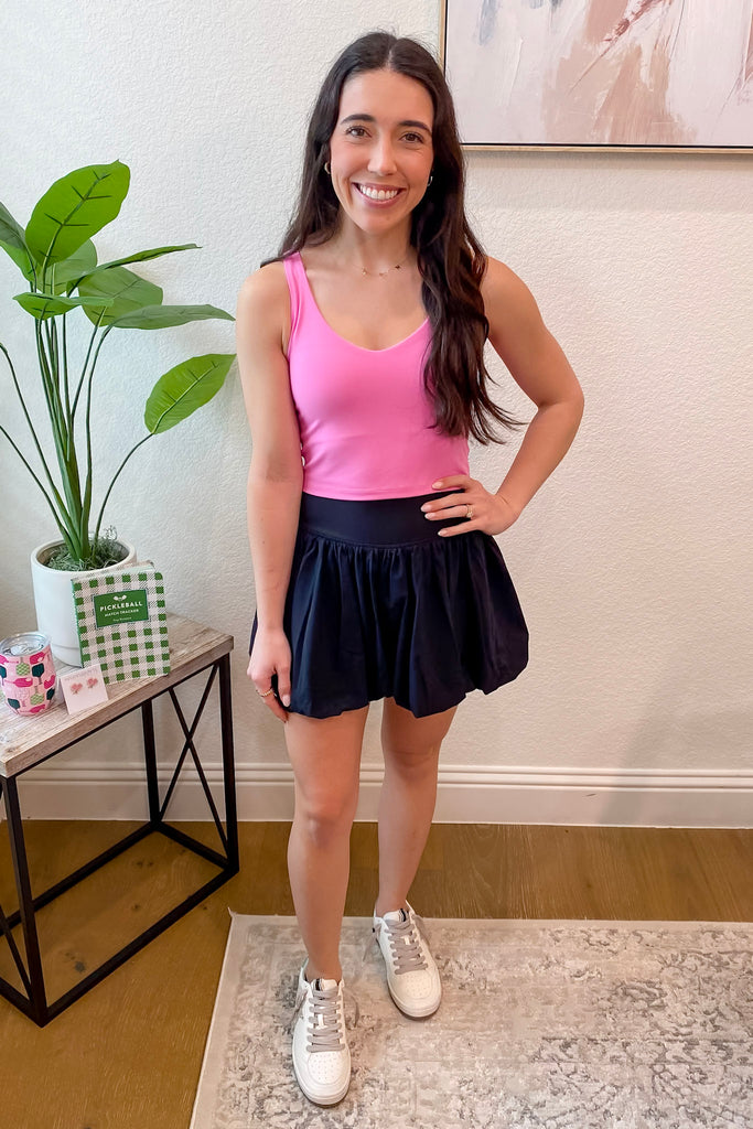 Athleisure Contour Seam Longline Fuschia Sports Bra - Lyla's: Clothing, Decor & More - Plano Boutique