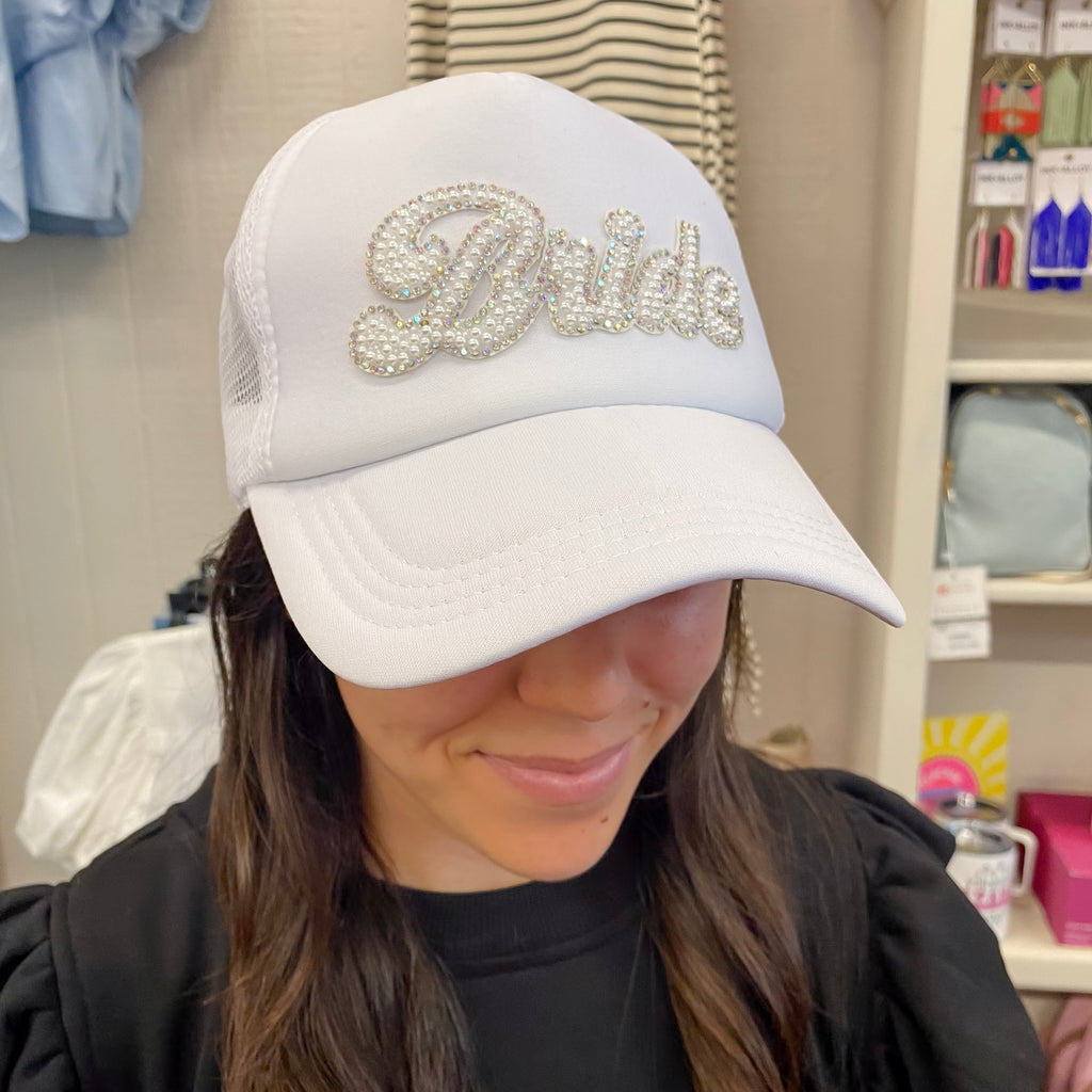 Pearl Bride Trucker Hat by XO Fetti - Lyla's: Clothing, Decor & More - Plano Boutique