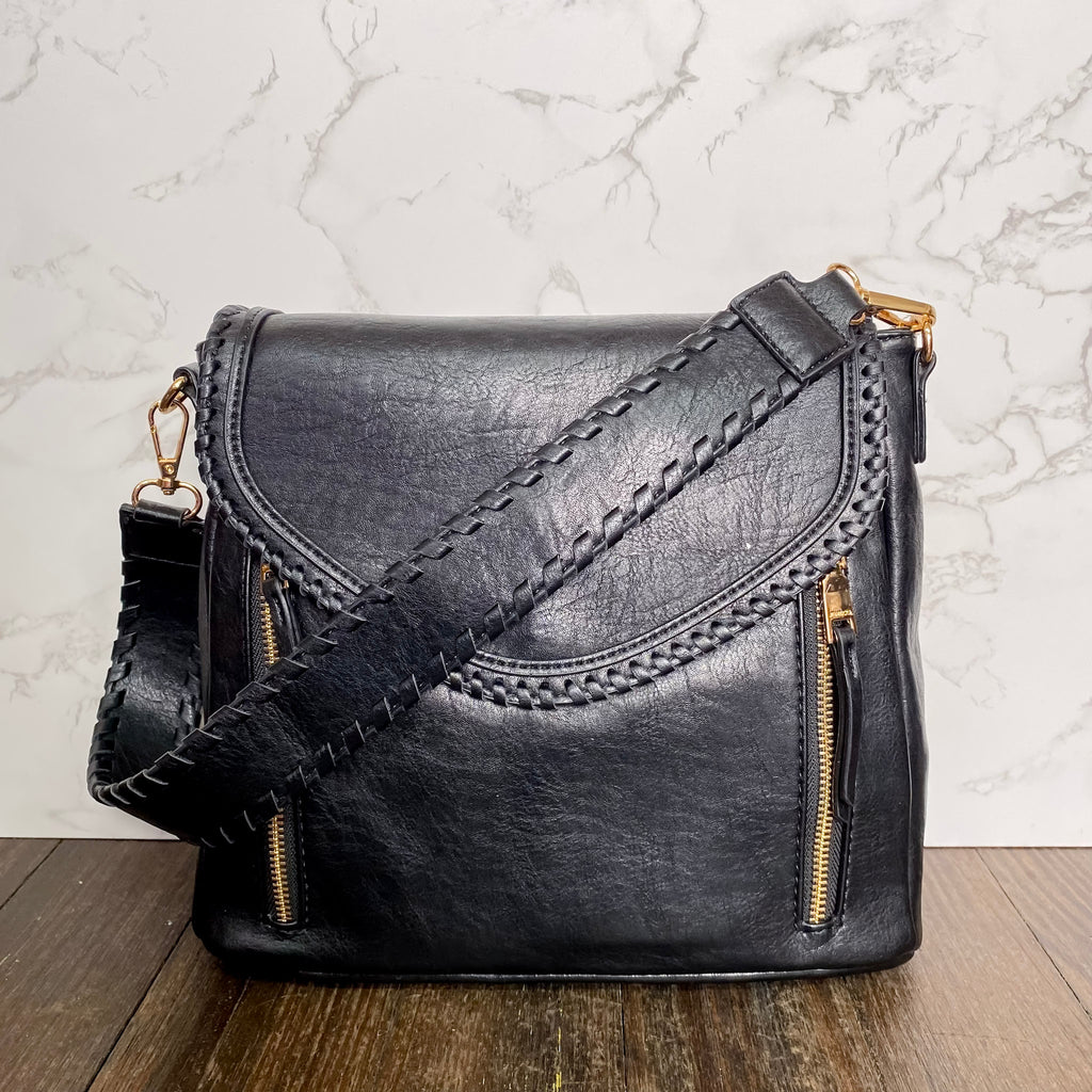 Jen & Co Lorelei Crossbody Handbag - Black - Lyla's: Clothing, Decor & More - Plano Boutique