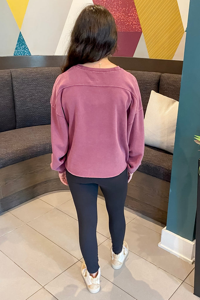 Crush the Day Dark Cherry Sweater - Lyla's: Clothing, Decor & More - Plano Boutique