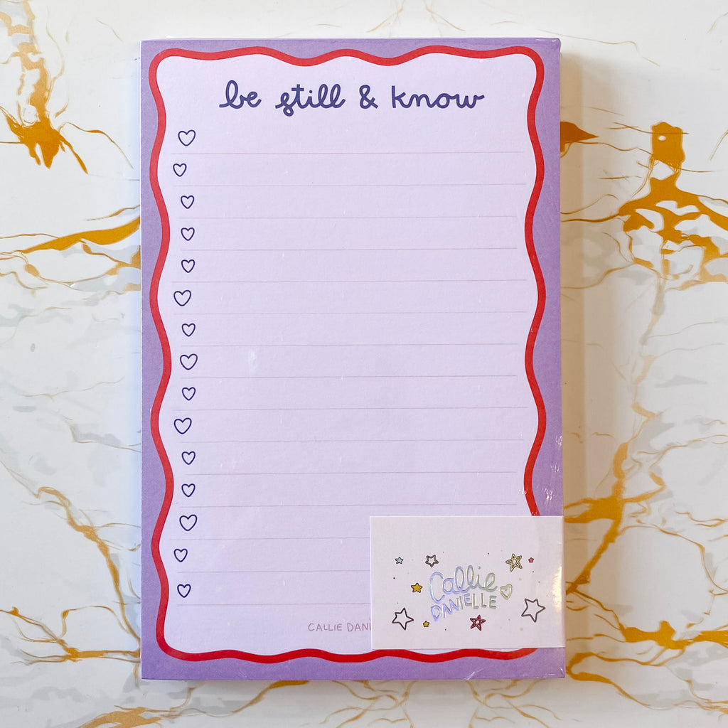 Be Still & Know Notepad - Lyla's: Clothing, Decor & More - Plano Boutique