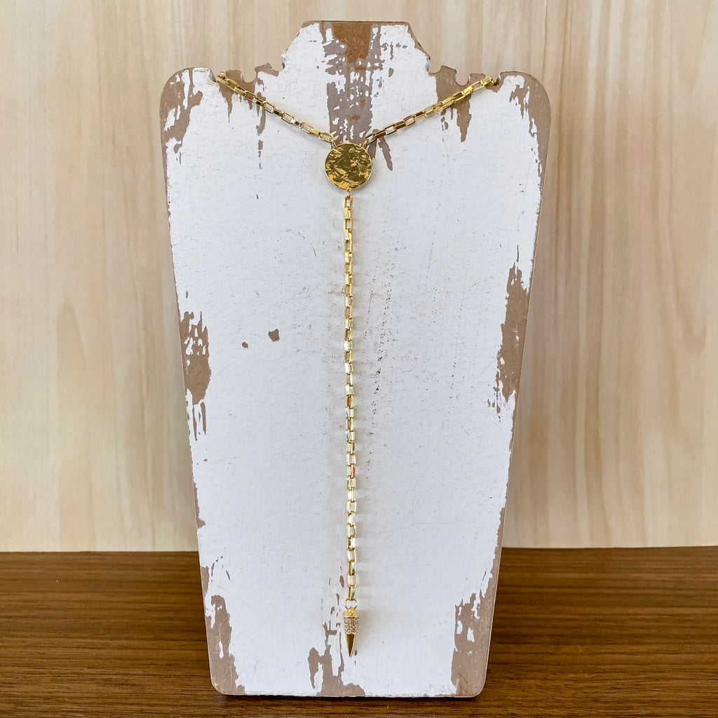 Long Gilded Y Necklace - Lyla's: Clothing, Decor & More - Plano Boutique