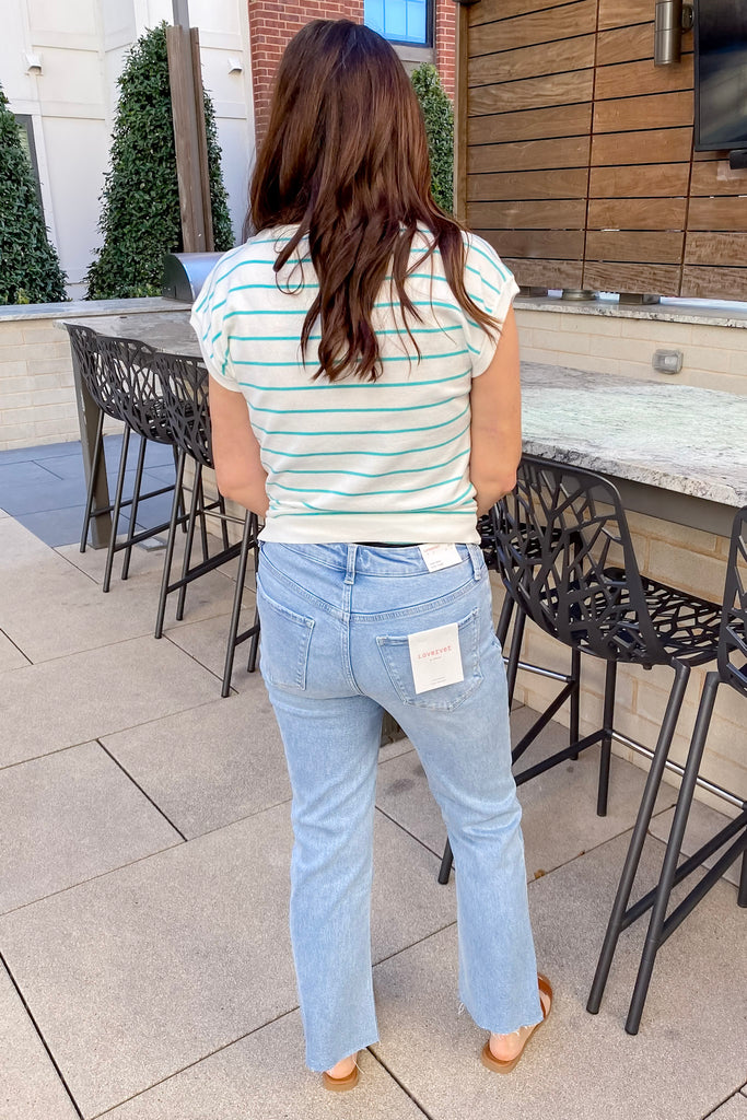 Ambient High Rise Kick Flare Denim by Lovervet - Lyla's: Clothing, Decor & More - Plano Boutique