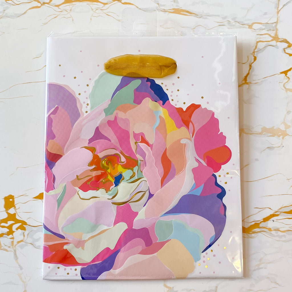 Magnificent Blooms Floral Small Gift Bag - Lyla's: Clothing, Decor & More - Plano Boutique