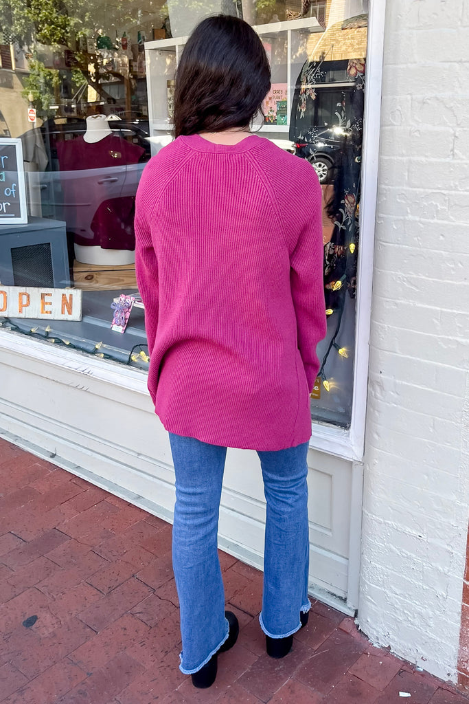 Bubblegum Cozy Magenta Cardigan - Lyla's: Clothing, Decor & More - Plano Boutique