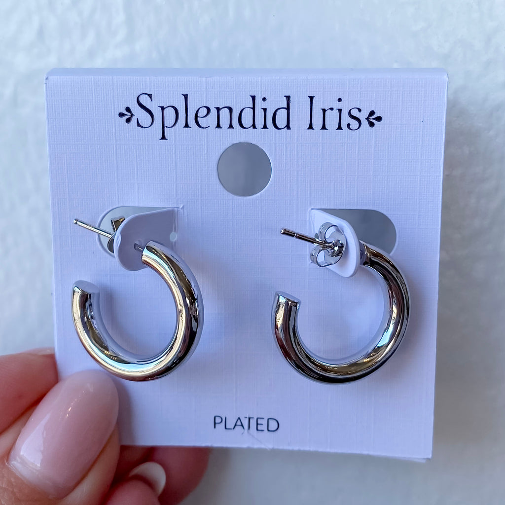 The Perfect Hoop Silver Earrings Small - Lyla's: Clothing, Decor & More - Plano Boutique