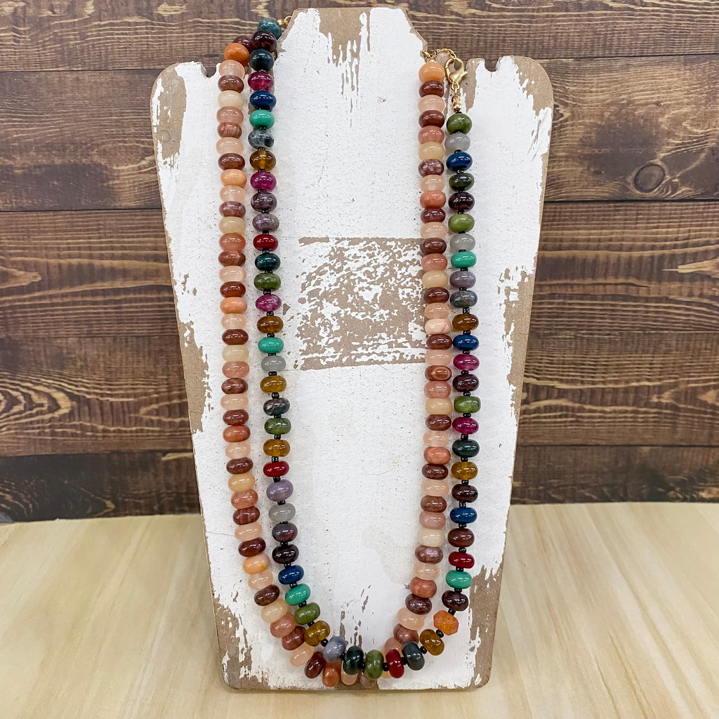Multi Color Beaded "Candy" Necklace - Lyla's: Clothing, Decor & More - Plano Boutique