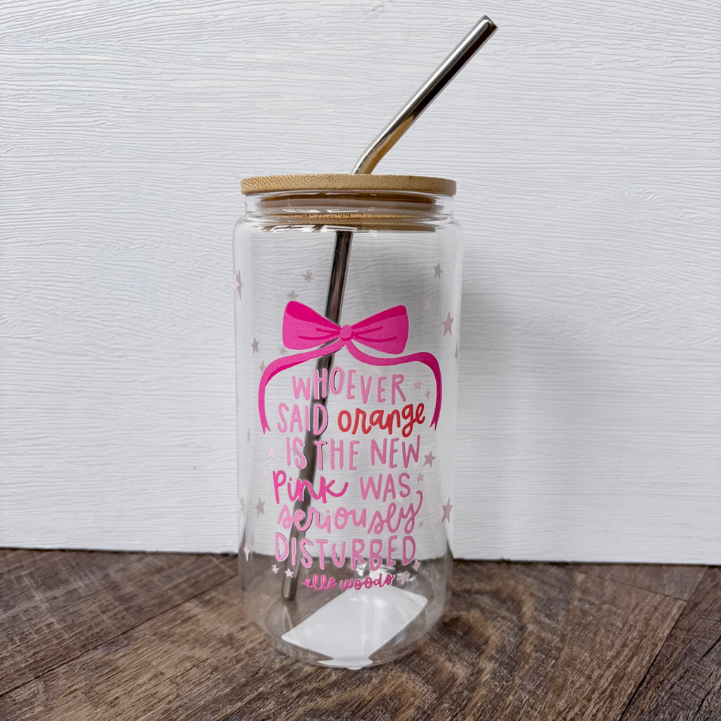 The New Pink Glass Can - Lyla's: Clothing, Decor & More - Plano Boutique