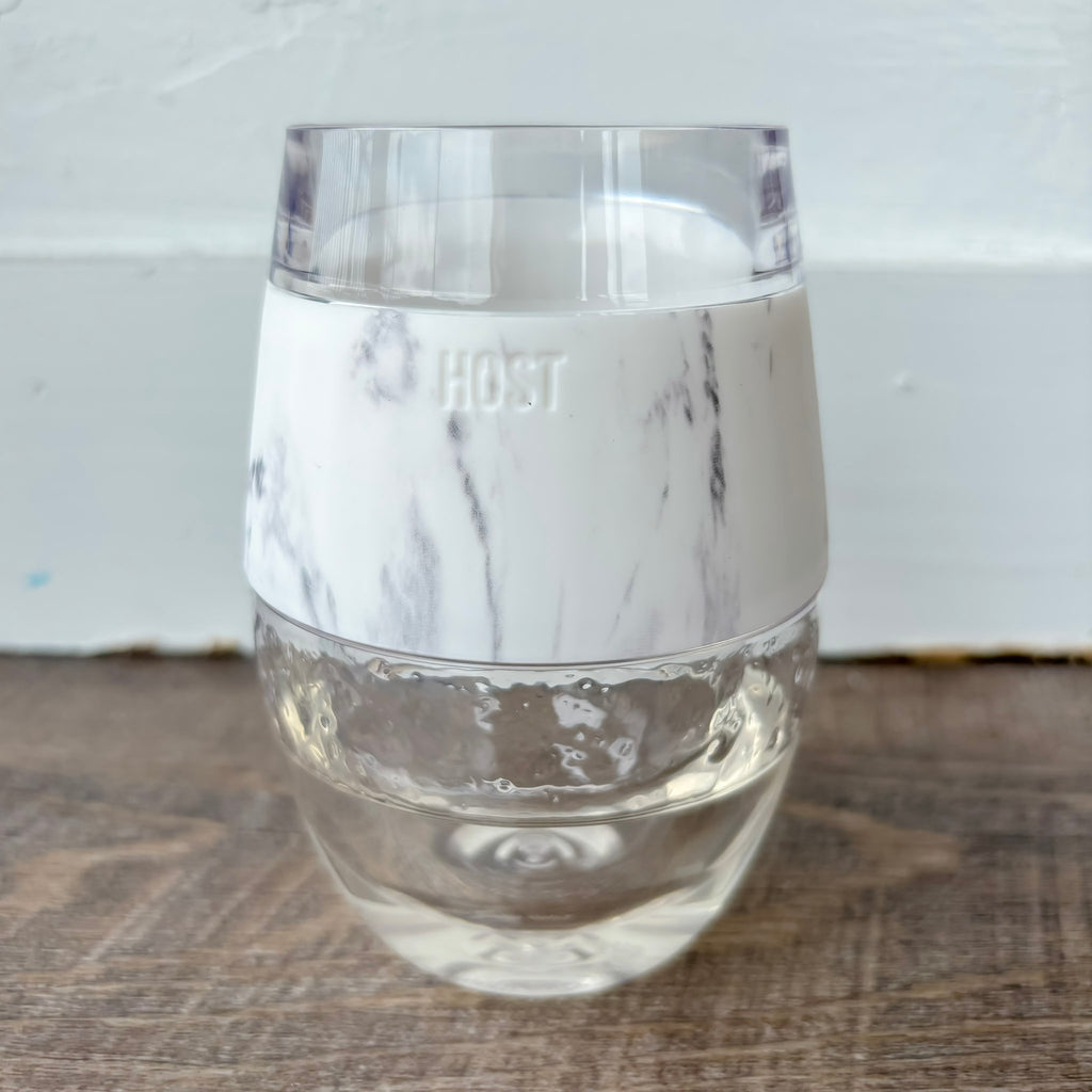 HOST Wine Freeze Cup: Marble - Lyla's: Clothing, Decor & More - Plano Boutique