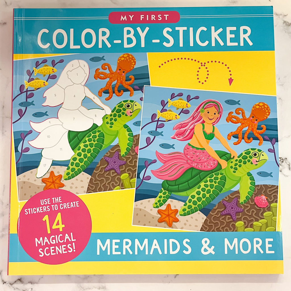 My First Color-by-Sticker -- Mermaids & More - Lyla's: Clothing, Decor & More - Plano Boutique